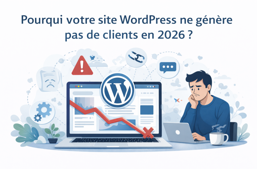 Pourquoi votre site WordPress ne génère pas de clients en 2026 ?